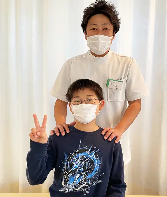 子供姿勢改善コースの患者様